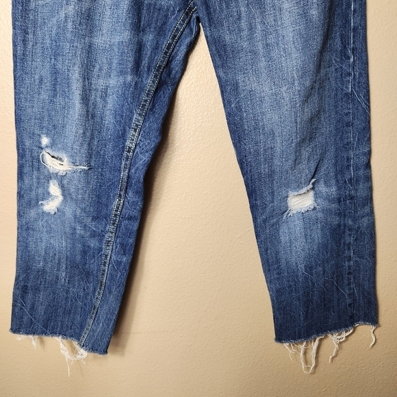 Levi's 502 Tapered Mid Rise Raw Hem Cropped Jeans-Size 29 - Picture 3 of 9